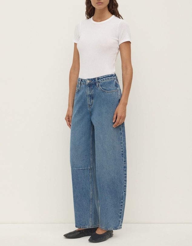 Assembly Label - High Rise Barrel Jeans