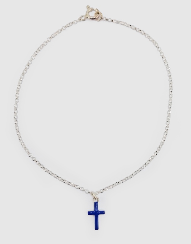 Izoa - Blue Cross Bracelet