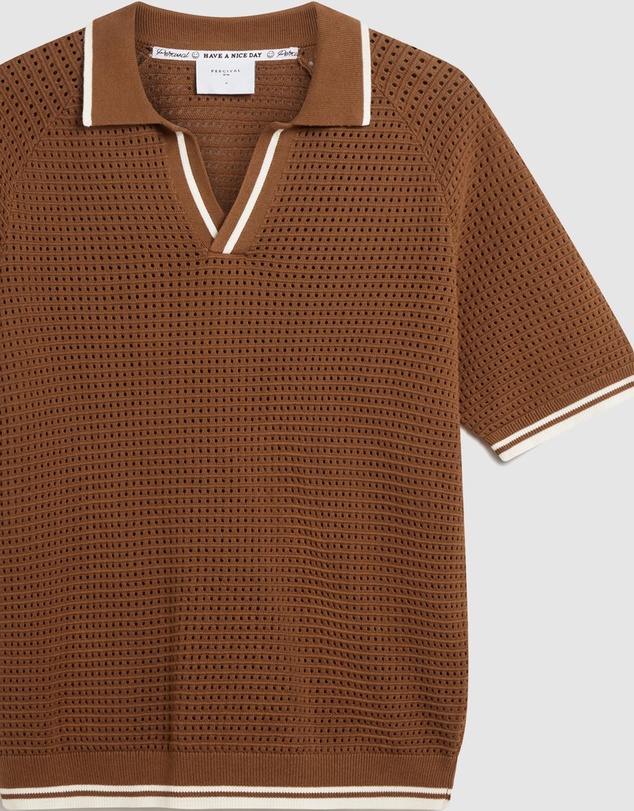 Percival - Tennis Boxy Knitted Polo