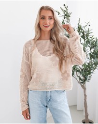 Esther & Co - Pacino Knit Top - Oat