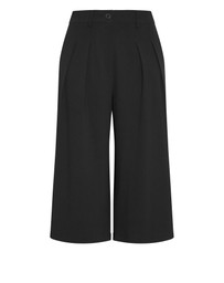 City Chic - Plus size Abbie Crop Pant - black