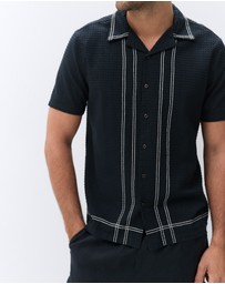 UNISON - Embroidered Bowler Regular Fit Shirt