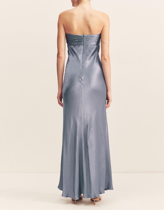 Shona Joy - La Lune Strapless Ruched Bodice Maxi Dress