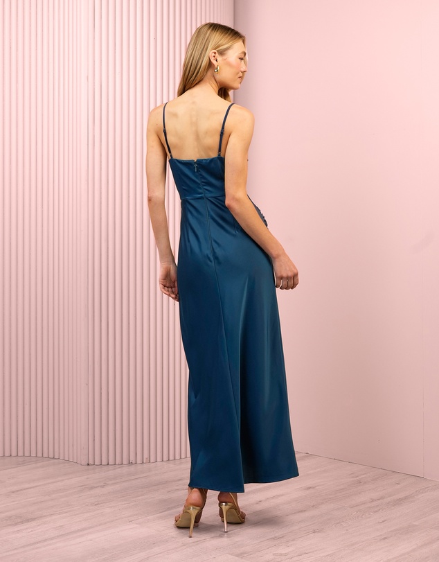 Azzurielle - Greer Draped Bust Maxi Dress