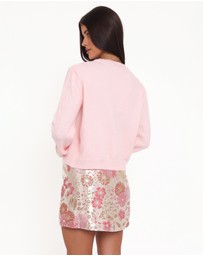 Petal & Pup - Fauna Tonal Floral Cardigan - Pink
