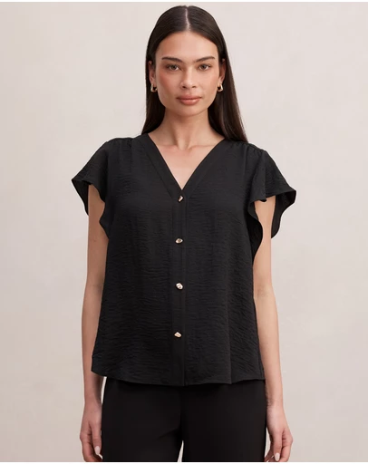 Forever New - Cecilia Flutter Sleeves Blouse