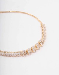 Lovisa - Gold Plated Brass Marquise Baguette Bracelet