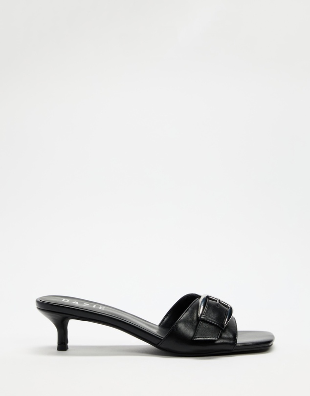 Dazie - Rosetta Buckle Kitten Heels