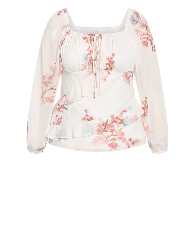 City Chic - Shayla Floral Print Top