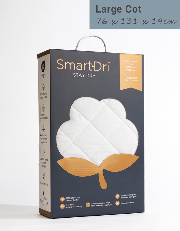 Living Textiles - Smart-Dri Waterproof Mattress Protector - Large Cot