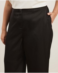 Atmos&Here Curvy - Safffy Satin Pants