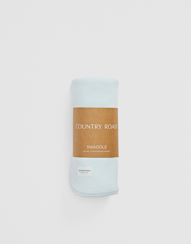 Country Road - Organically Grown Cotton Rib Swaddle