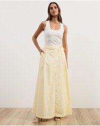 Atmos&Here - Tova Belt Detail Maxi Skirt