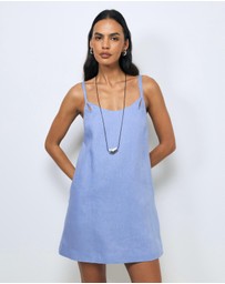 AERE - Haisley Linen Mini Dress