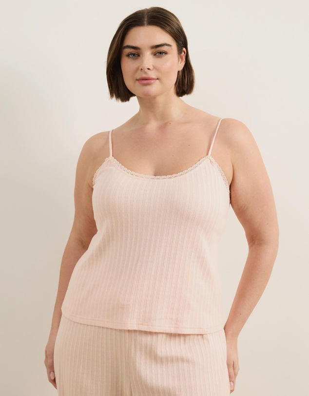 Atmos&Here Curvy - Melody Pointelle Cami Pants Pyjama Set