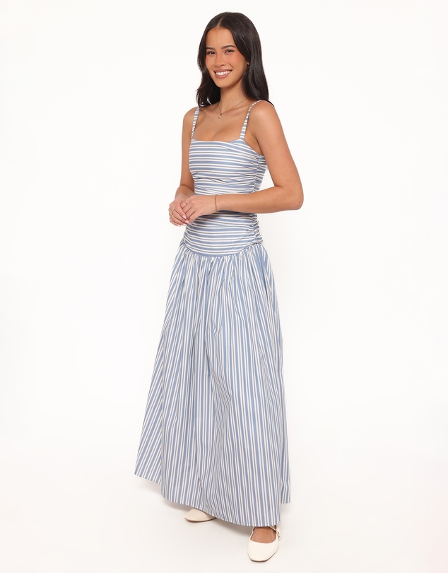 Petal & Pup - Carlisle Maxi Dress - Blue Stripe