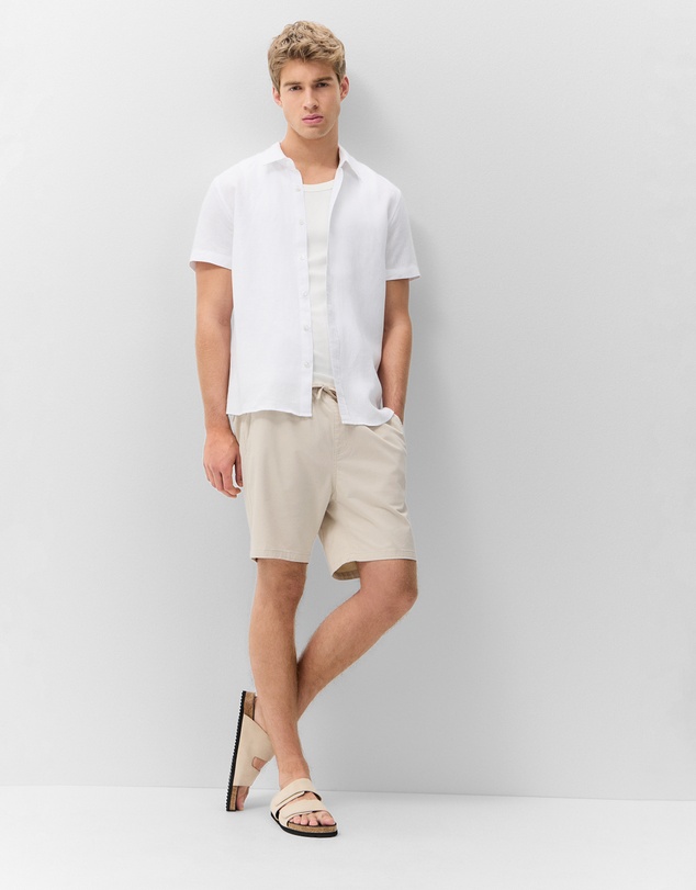 UNISON - Linen S/S Regular Fit Shirt