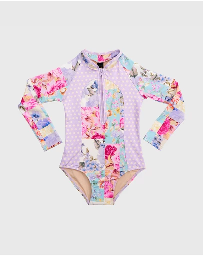 Aqua Blu Kids - Meadow Long Sleeve One Piece - Kids
