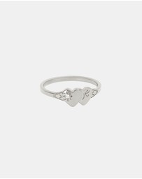 By Charlotte - Forever Intertwined Heart Signet Ring
