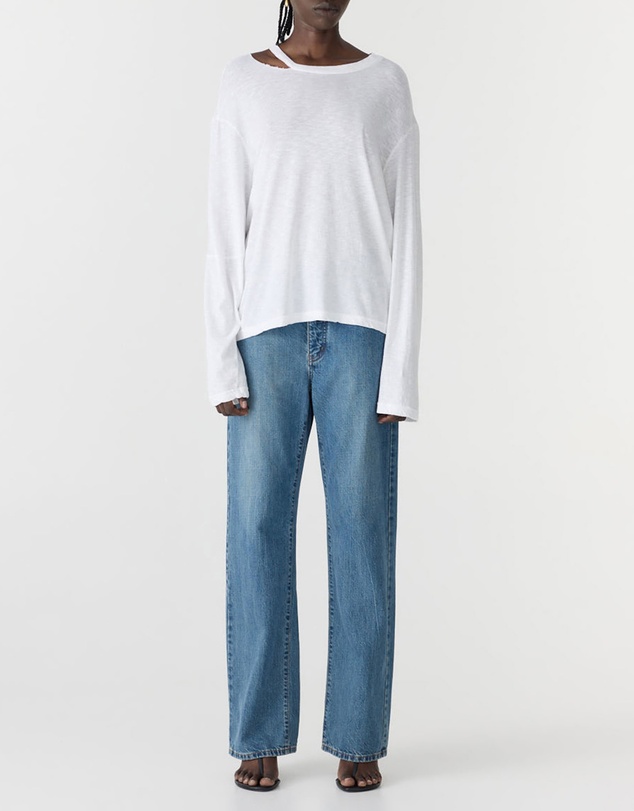 Bassike - Raw Cut Out LS T-Shirt