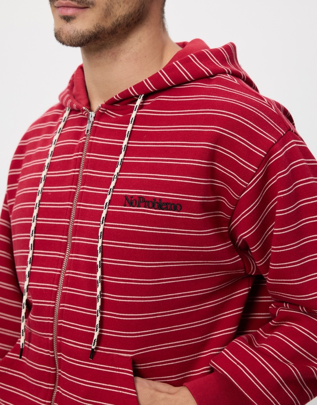 No Problemo - Mini Problemo Stripe Zip Hoodie