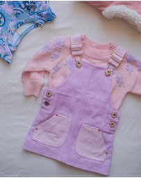 WITH LOVE FOR KIDS - Hazel Denim Pinafore Dress - Babies - Kids