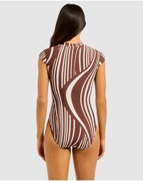 Seafolly - Coastline Zip Front One Piece Swimsuit