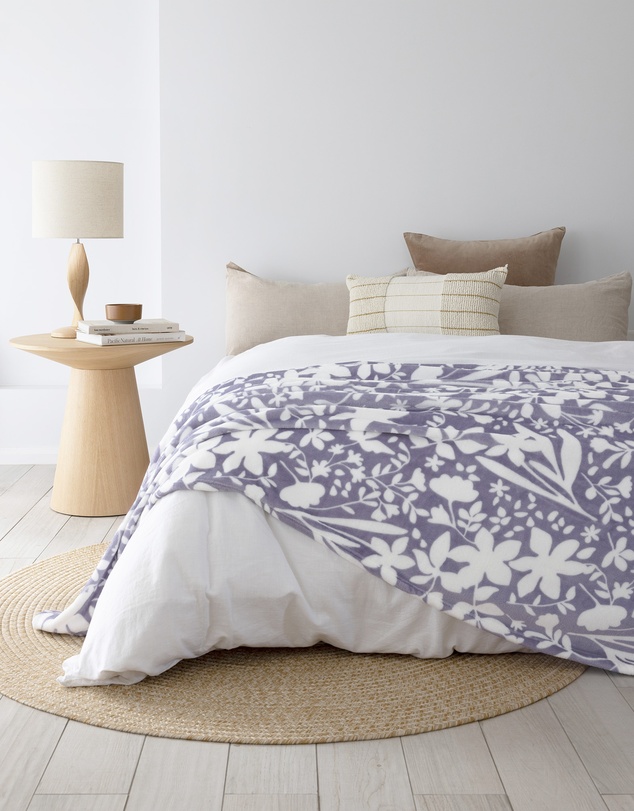 Bambury - Liv Ultraplush Blanket Blue