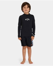 Billabong - Boys 0 to 7 All Day Arch Long Sleeve Rash Vest