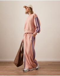 Ceres Life - Gigi Wide Leg Terry Trackpant