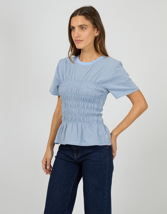 All About Eve - Lipa Stripe Tee Blue