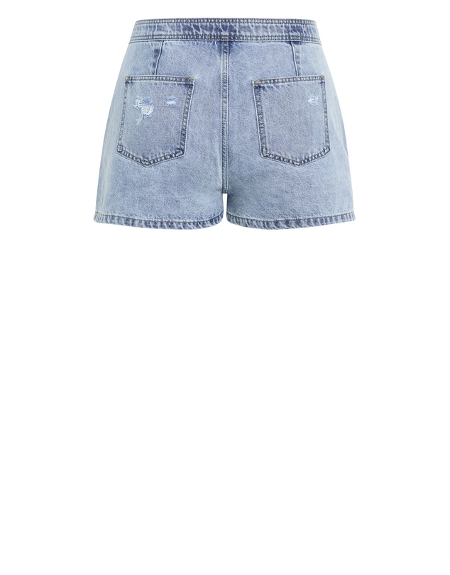 City Chic - Plus size Kaia Denim Skort - light wash