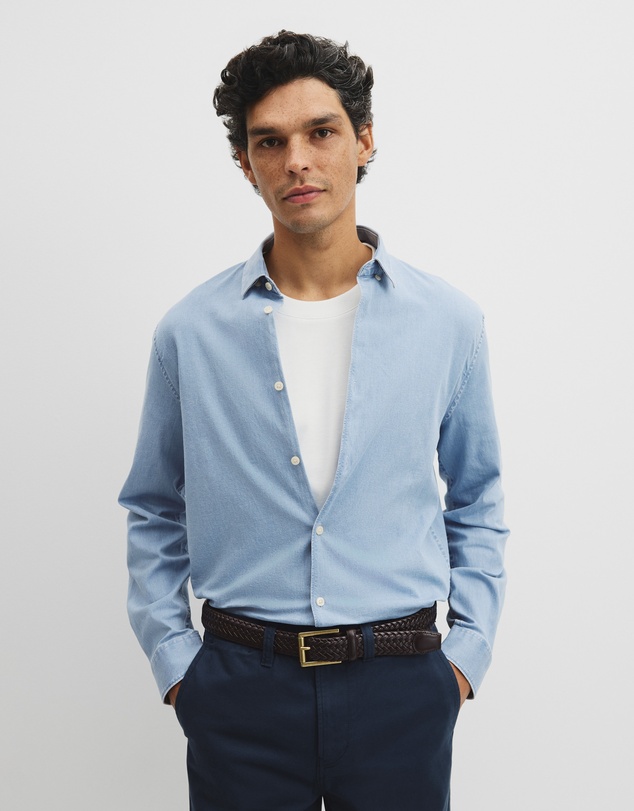 Country Road - Slim Fit Chambray Shirt