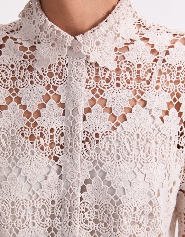Sportscraft - Ariana Lace Cropped Shirt