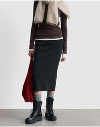 & Other Stories - Knitted Pencil Midi Skirt