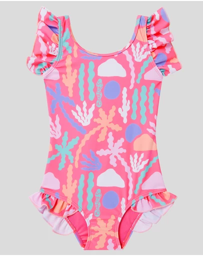 Boardies - Boardies Palm Springs Little Girls Ruffles Swimsuit