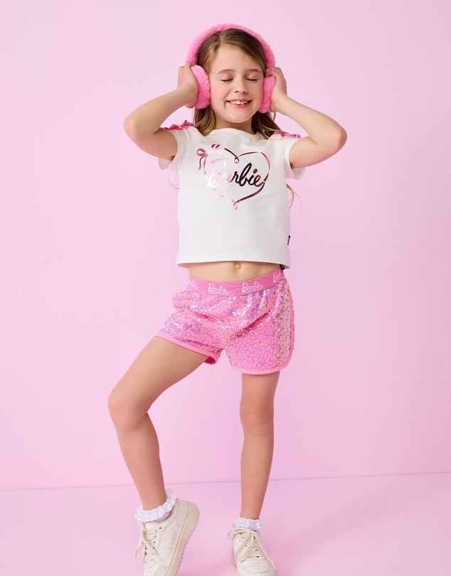 Rock Your Kid - Barbie Frill Tee - ICONIC EXCLUSIVE