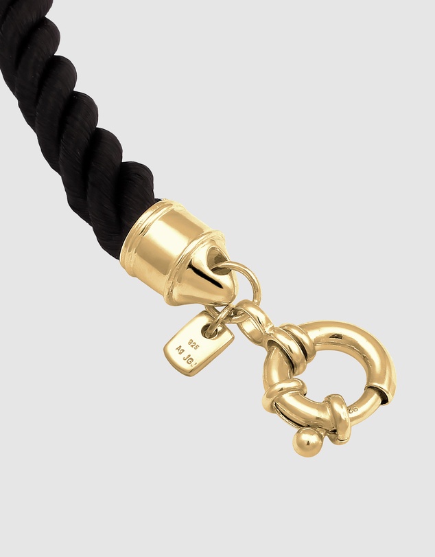 Kuzzoi - ICONIC EXCLUSIVE - Twisted Cord Bracelet in Gold-Plated 925 Sterling Silver