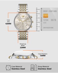Emporio Armani - Two Tone Chronograph Watch