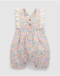 Purebaby - Floral Romper -Kids-Babies