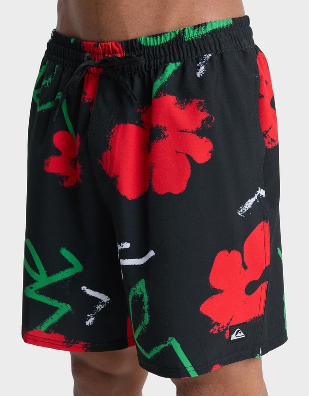 Quiksilver - Mens Stretch Printed Volley 17