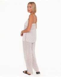 Petal & Pup - Hazel Pant Set - Cream Polka Dot