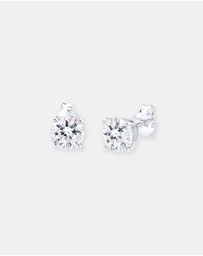 Elli Jewelry - Earrings Classic Crystal 925 Sterling Silver