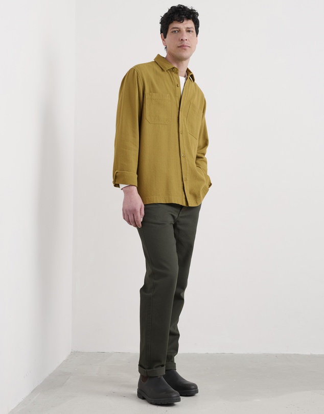 Seasalt - Seasalt Cornwall Yellow Rigging Plain Overshirt