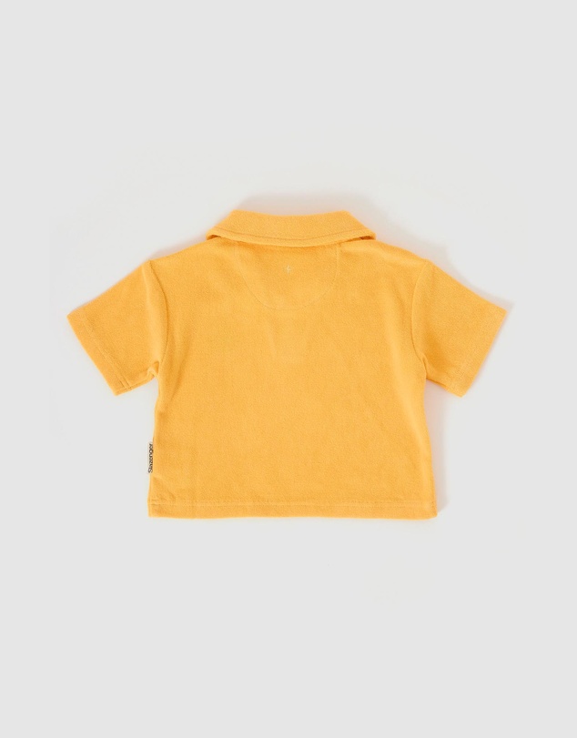 Goldie + Ace - Go For Gold Terry Towelling Polo Shirt - Babies-Kids