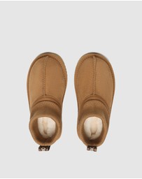 EVERAU - Australian Shepherd Ugg Kids Margaret Cow Suede Upper UGG Boots