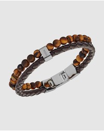 Fossil - Fossil Vintage Casual Brown Bracelet JF03118040