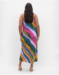 City Chic - Ines Print Strapless Dress