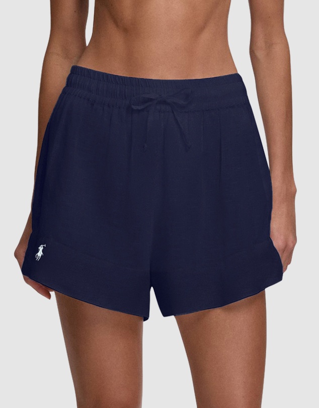 Polo Ralph Lauren - Organic Cotton & Linen High Waist Beach Short