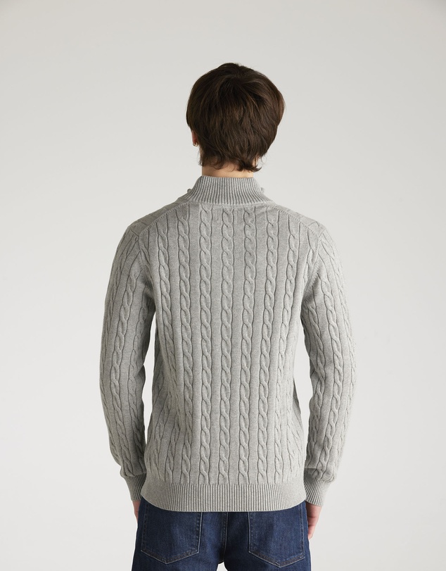 Gant - Cotton Cable Half-Zip Knit